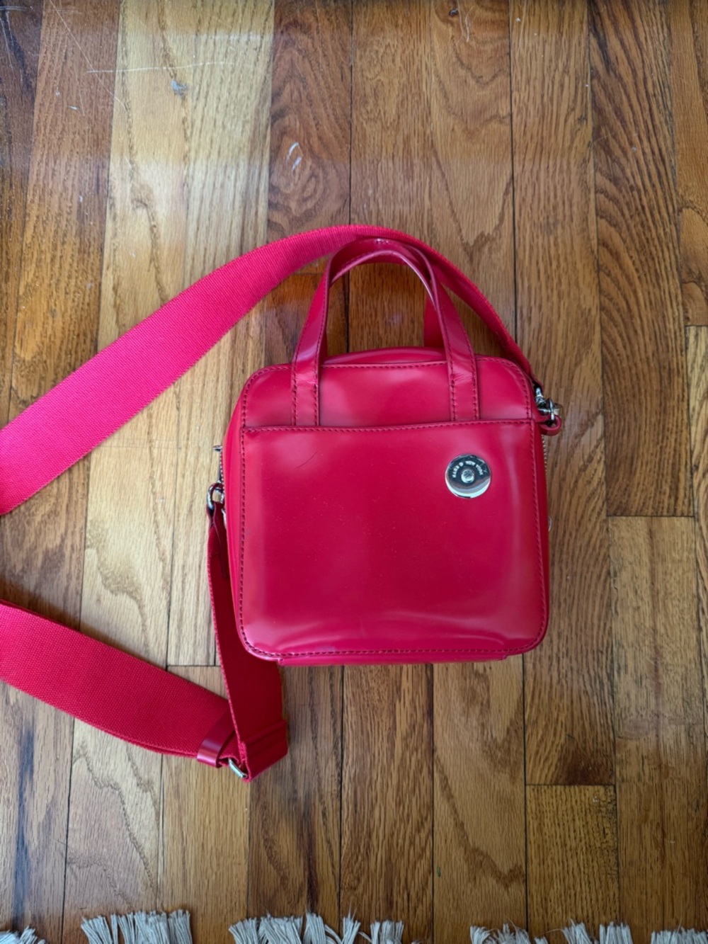 Kara Red Brick Crossbody Bag